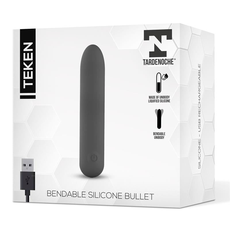 Teken Bala Vibradora Flexible Silicona Liquida Unibody USB Magnetico