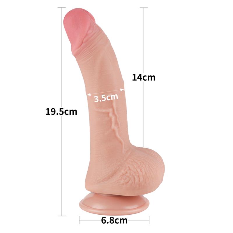 Dildo Dual Layer Piel Deslizante 75