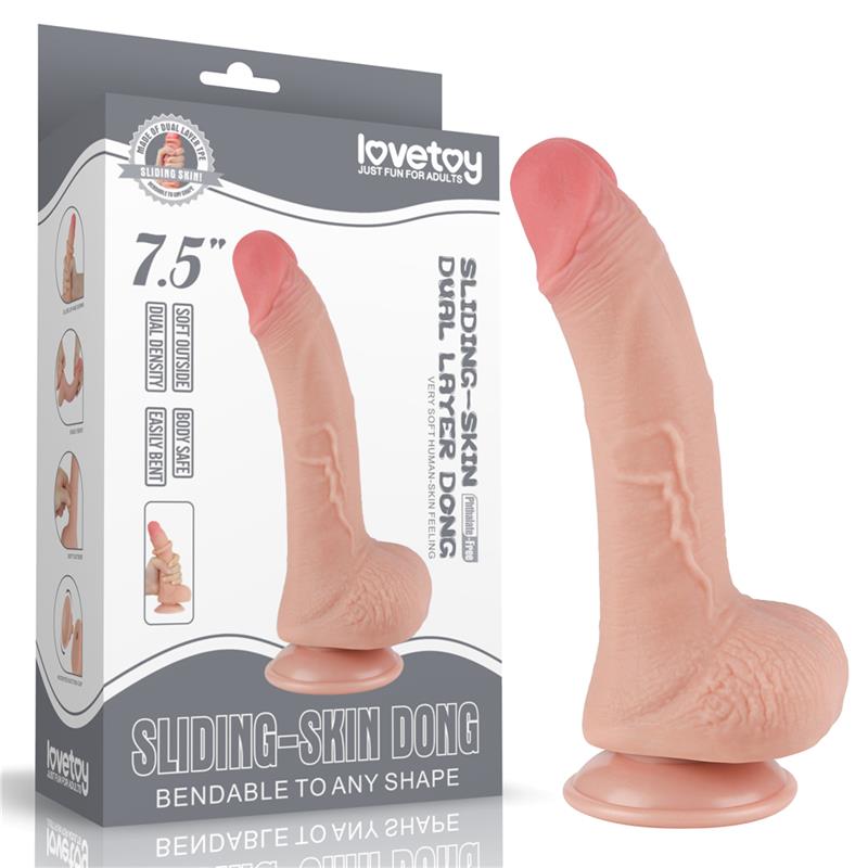 Dildo Dual Layer Piel Deslizante 75