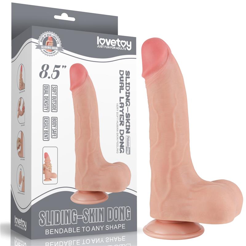 Dildo Dual Layer Piel Deslizante 85