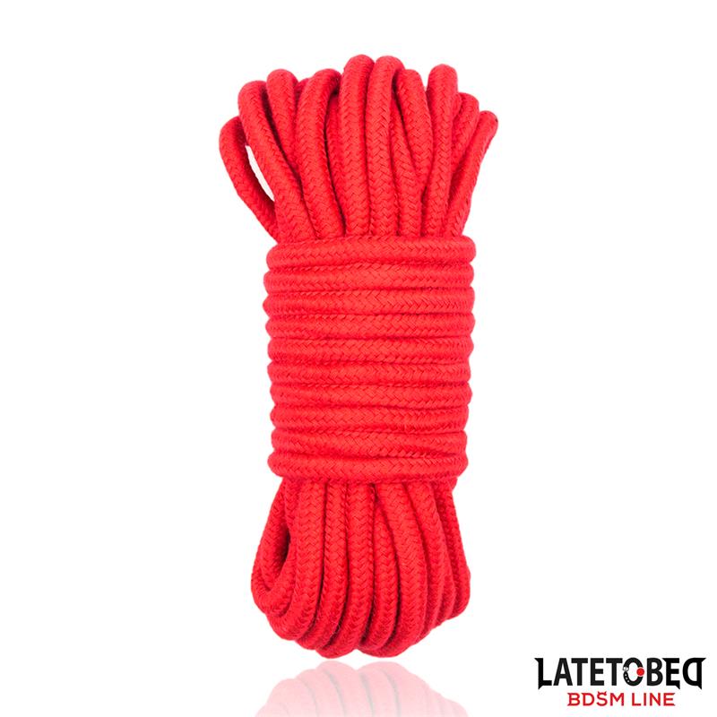 Cuerda Bondage de Algodon 5 m Roja