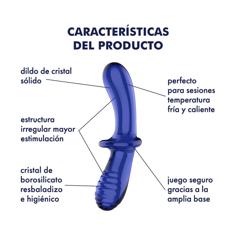 Estimulador de Cristal Double Crystal Hot and Cold Azul