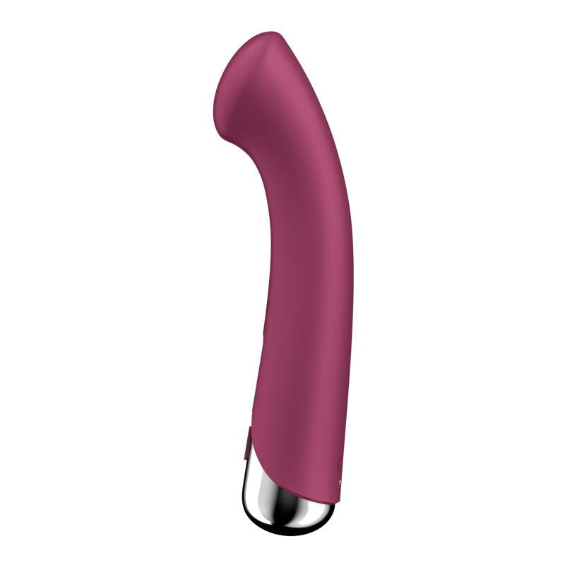 Spinning G Spot 1 Vibrador y Rotador Rojo