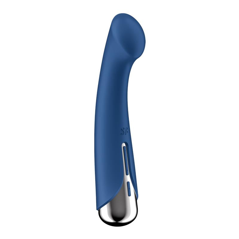 Spinning G Spot 1 Vibrador y Rotador Azul