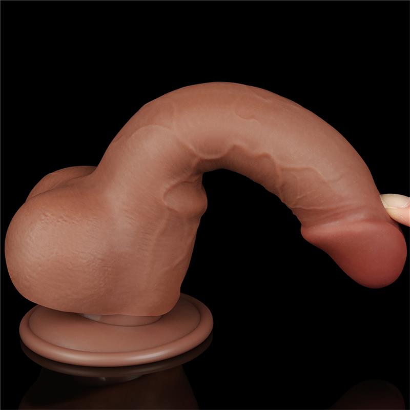 Dildo Sliding Skin 75 Marron