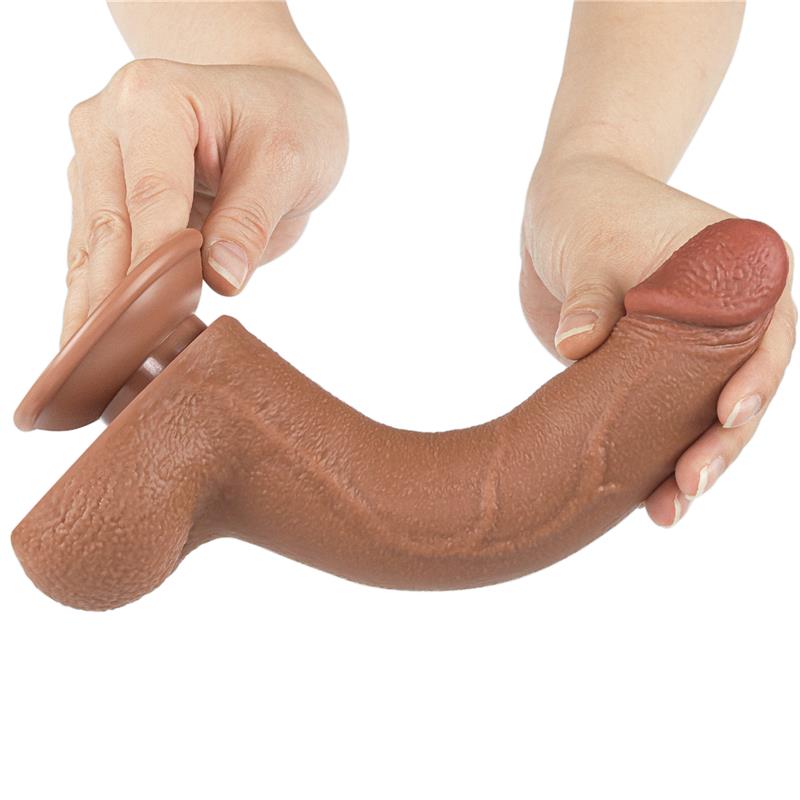 Dildo Sliding Skin 85 Marron