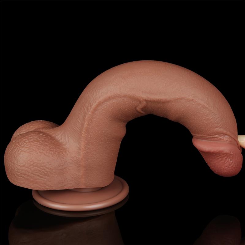 Dildo Sliding Skin 85 Marron