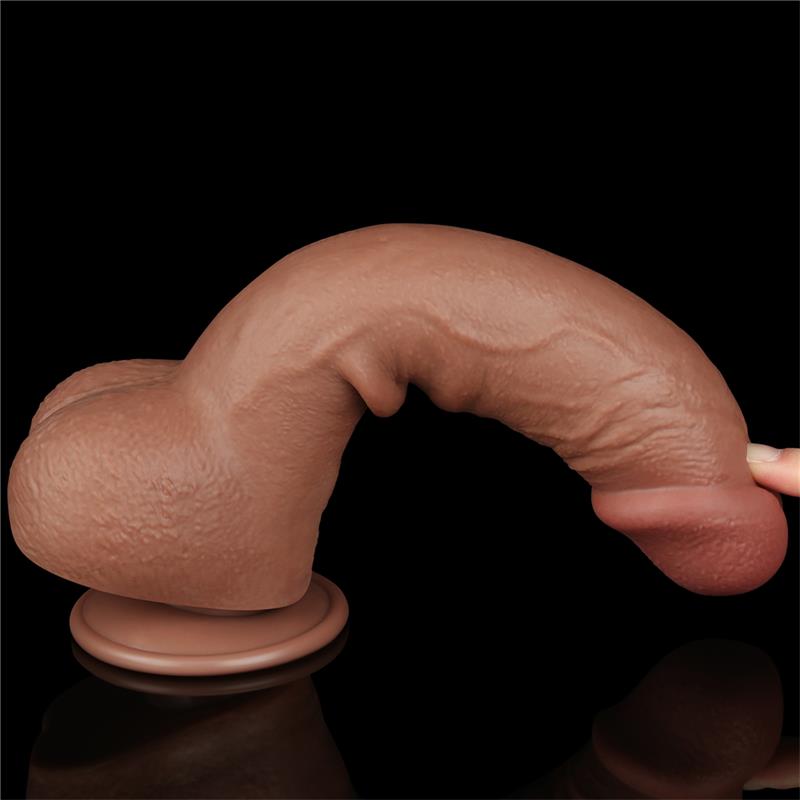 Dildo Sliding Skin 95 Marron