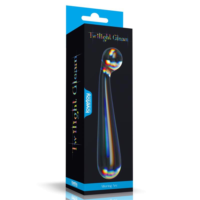 Dildo de Cristal que Brilla en la Oscuridad Twilight Gleam Alluring Arc