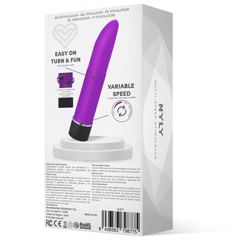 Nyly Estimulador Multi Velocidad Purpura