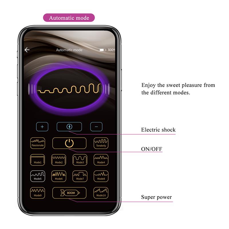 Jefferson Plug Anal con Vibracion y Electroshock con APP