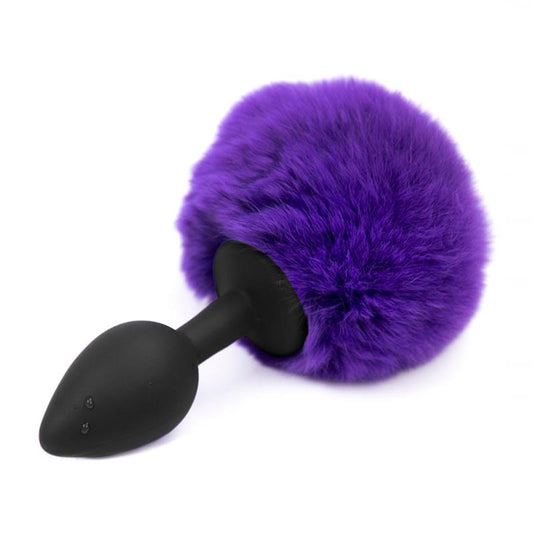 Plug Anal con Pompon Purpura Talla S