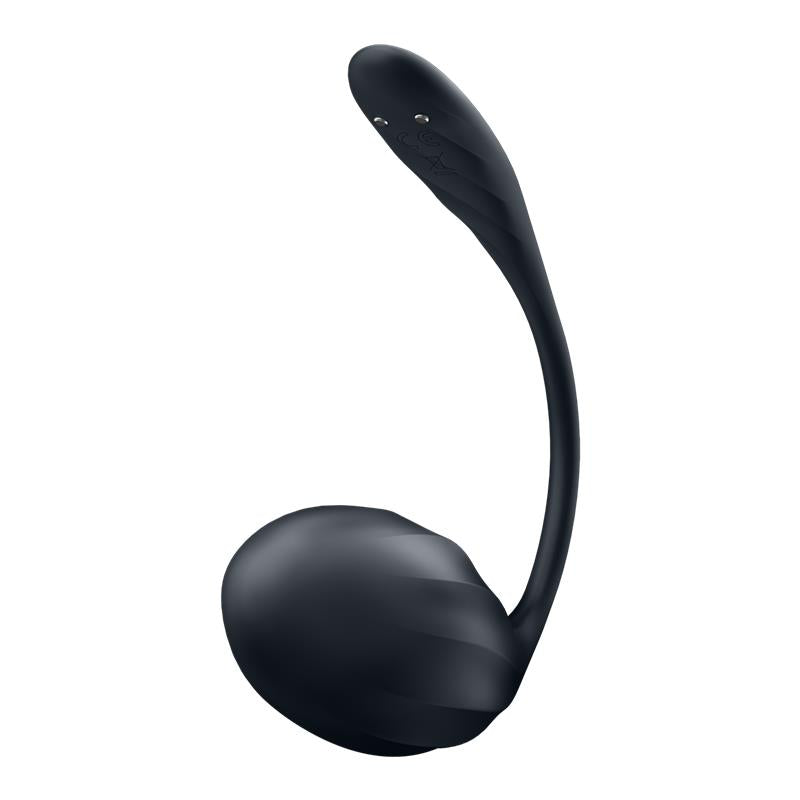 Ribbed Petal con Satisfyer Connect APP Negro