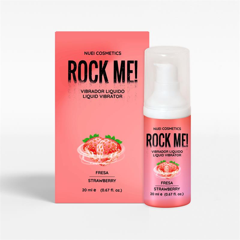 Rock Me Vibrador Liquido Fresa 20 ml