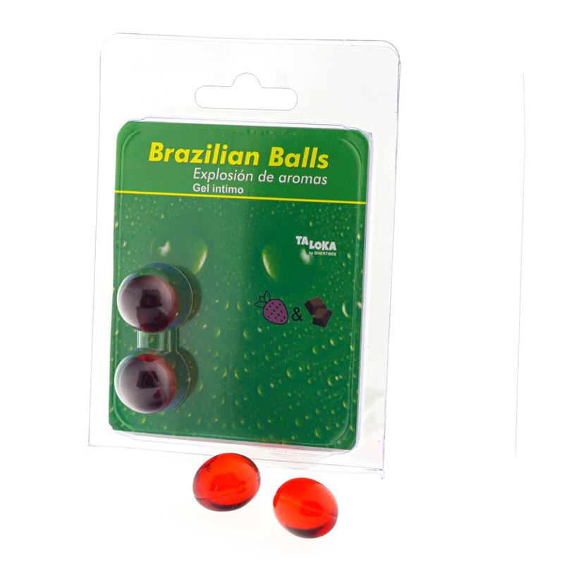 Set 2 Brazilian Balls Aroma Fresa y Chocolate