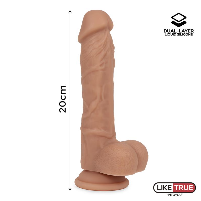 Dildo Realista Silicona Liquida Dual Layer 8