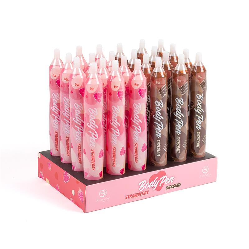 Body Pen Display con 24 units 12 Fresa 12 Chocolate