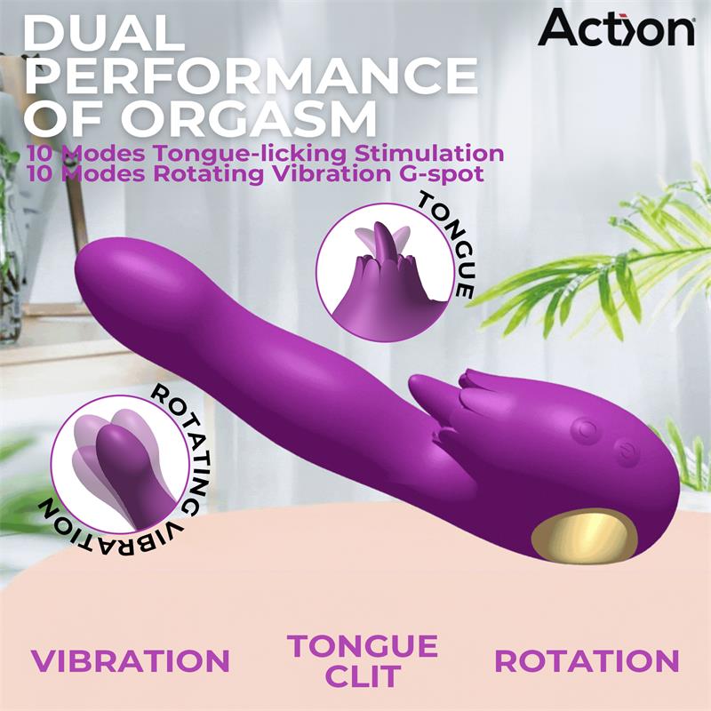 Toka Vibrador con Oscilacion 360º y Lengua Estimuladora