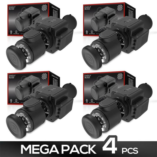 Pack de 4 Cumera Masturbador de Camara con Rotacion y Thrusting