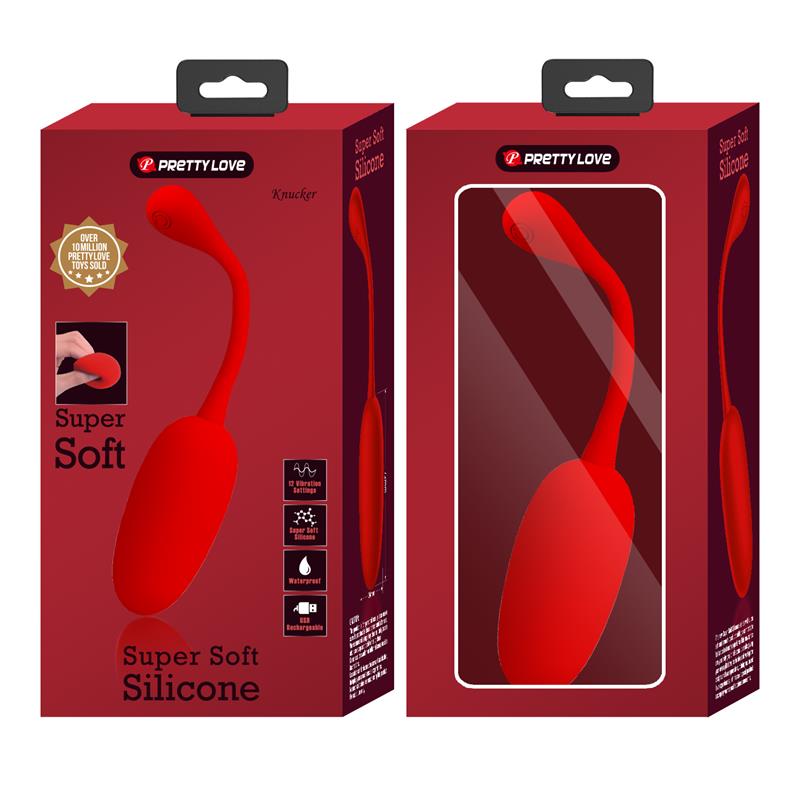 Knucker Huevo Vibrador Rojo