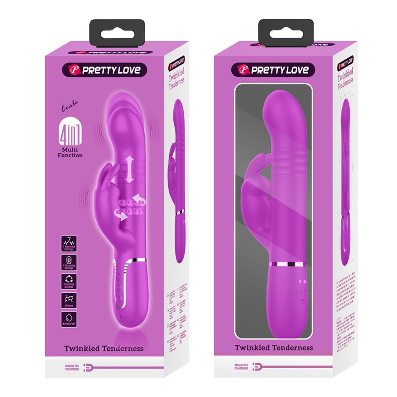 Coale Vibrador con Bolas Rotatorias y Up and Down USB