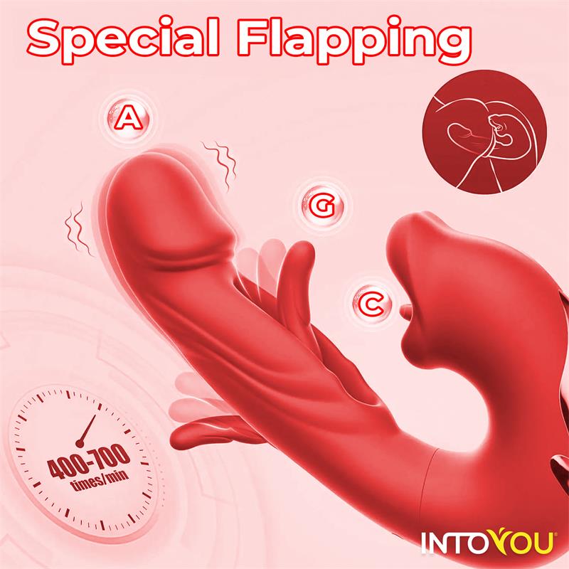 Mouty Vibrador con Funcion de Mordisqueo y Flipping con App