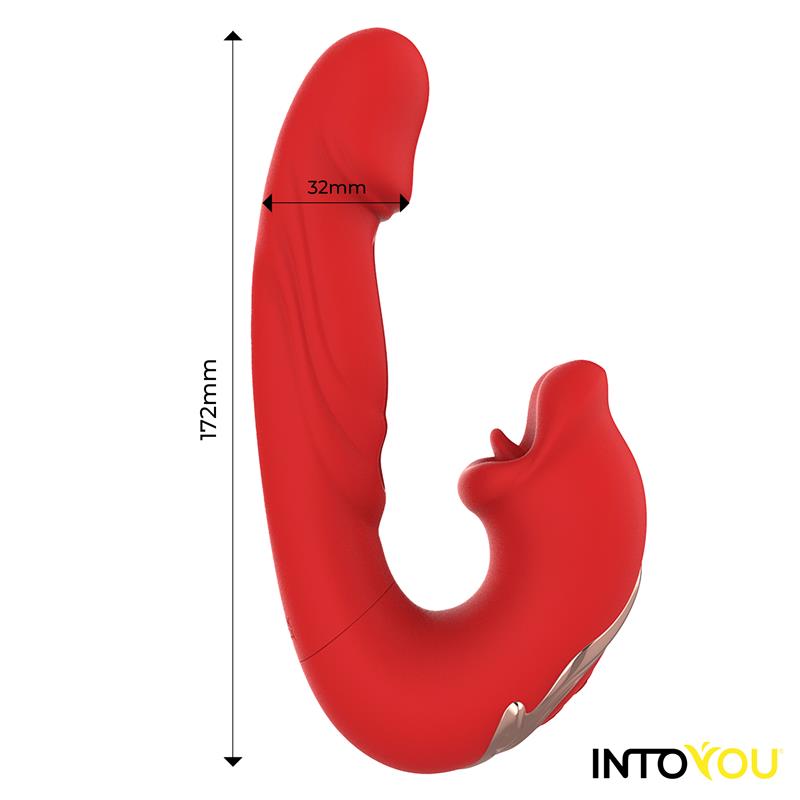 Mouty Vibrador con Funcion de Mordisqueo y Flipping con App