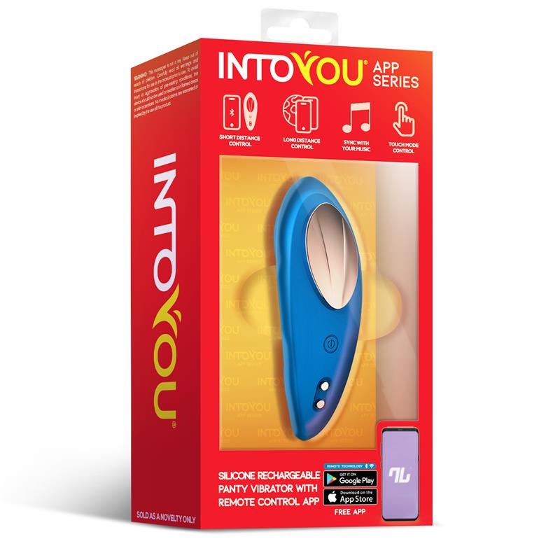 Vibrador de Braguita con APP Silicona Azul