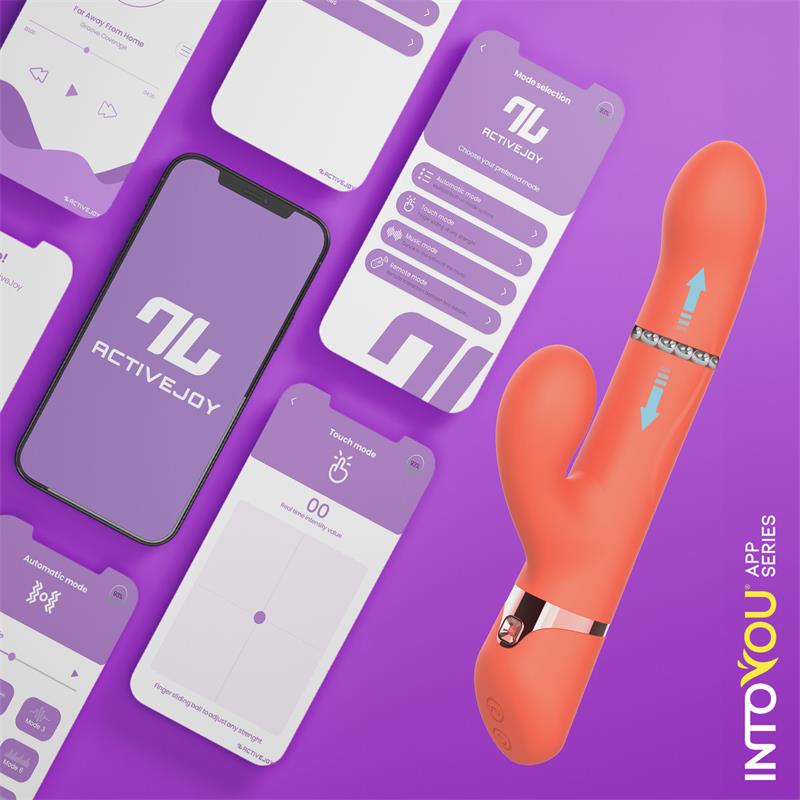 Mindy Vibrador con Anillo de Bolas Up and Down Finger y Pulsacion con APP