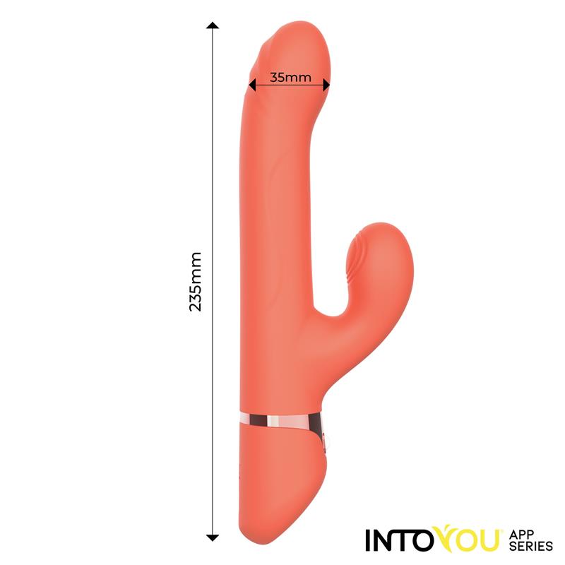 Mindy Vibrador con Anillo de Bolas Up and Down Finger y Pulsacion con APP