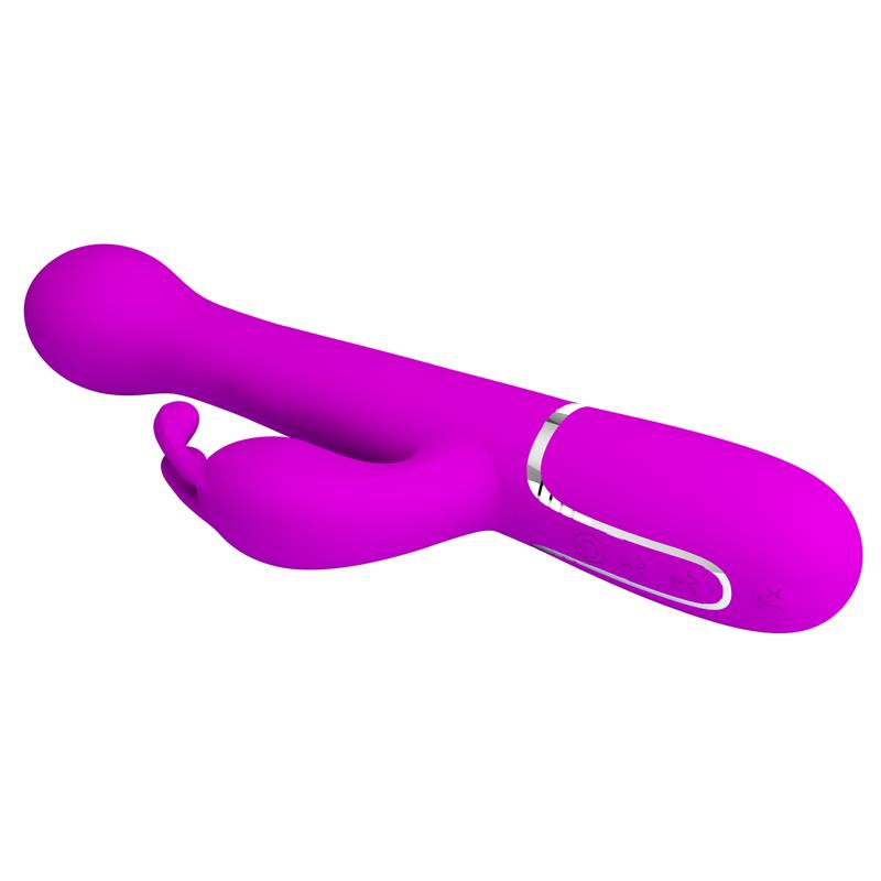 Vibrador con Thrusting y Bolas Rotatorias Dejon Rosa