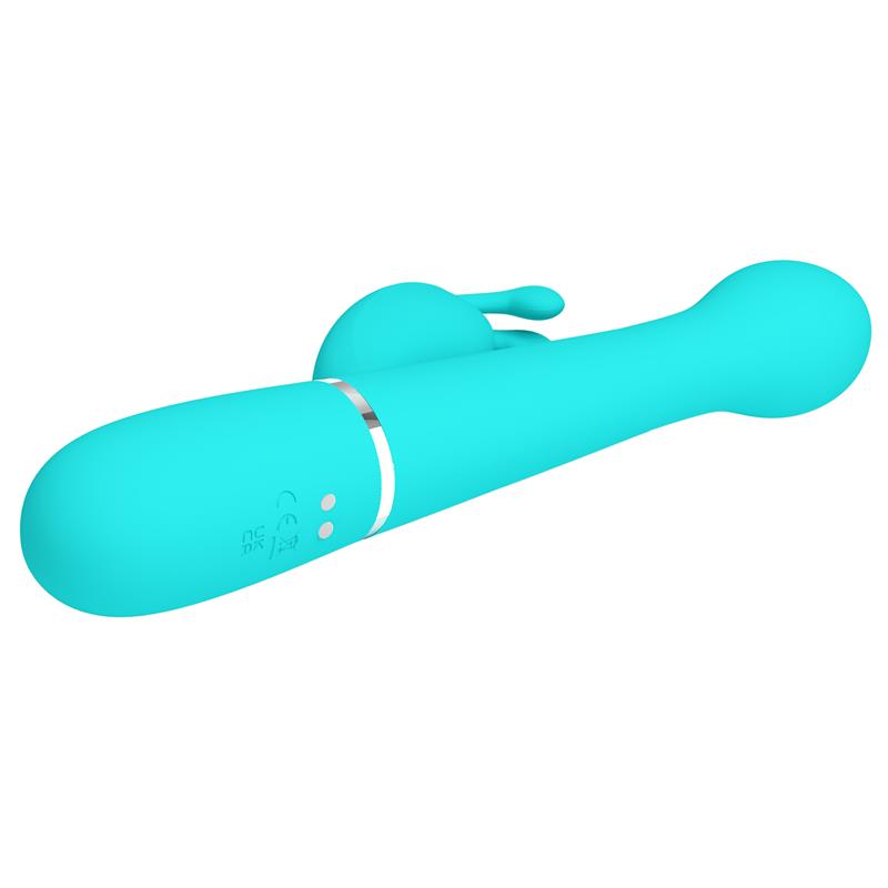 Vibrador con Thrusting y Bolas Rotatorias Dejon Azul