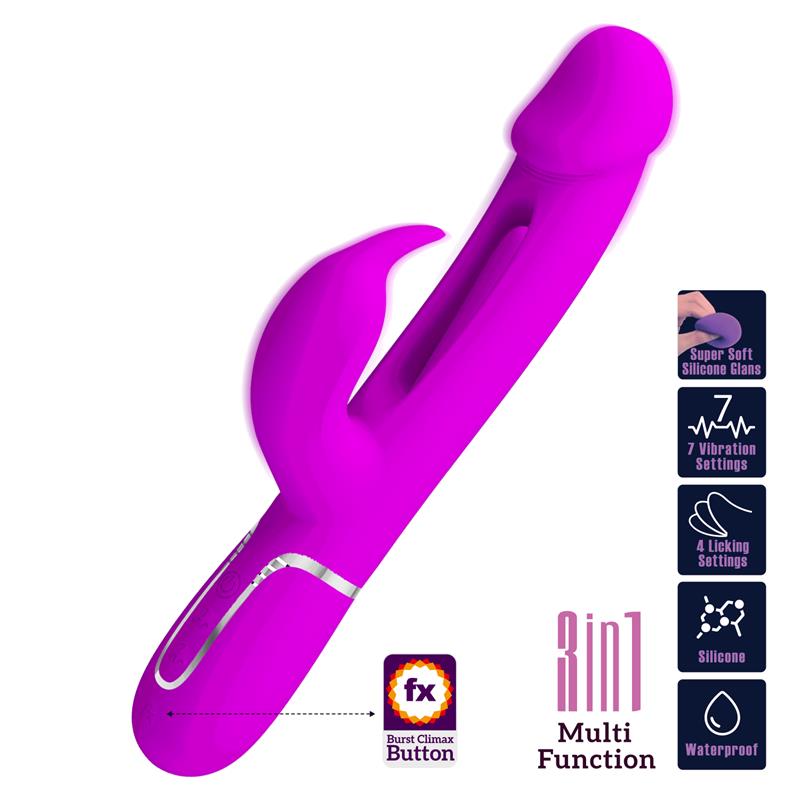 Vibrador con Lengua Kampas Rosa