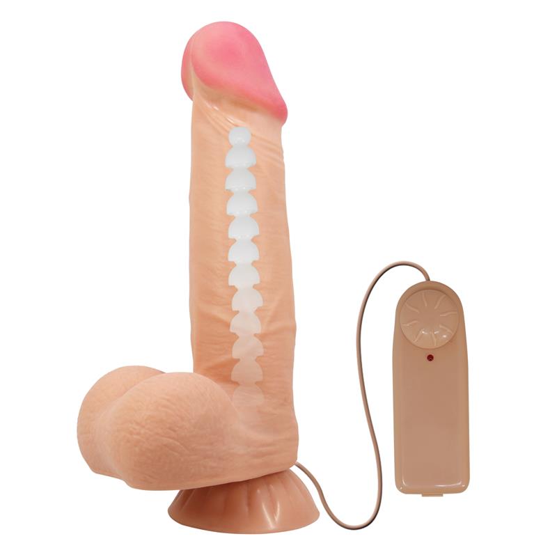 Vibrador Realista con Control Remoto Doble Densidad y Piel Deslizante