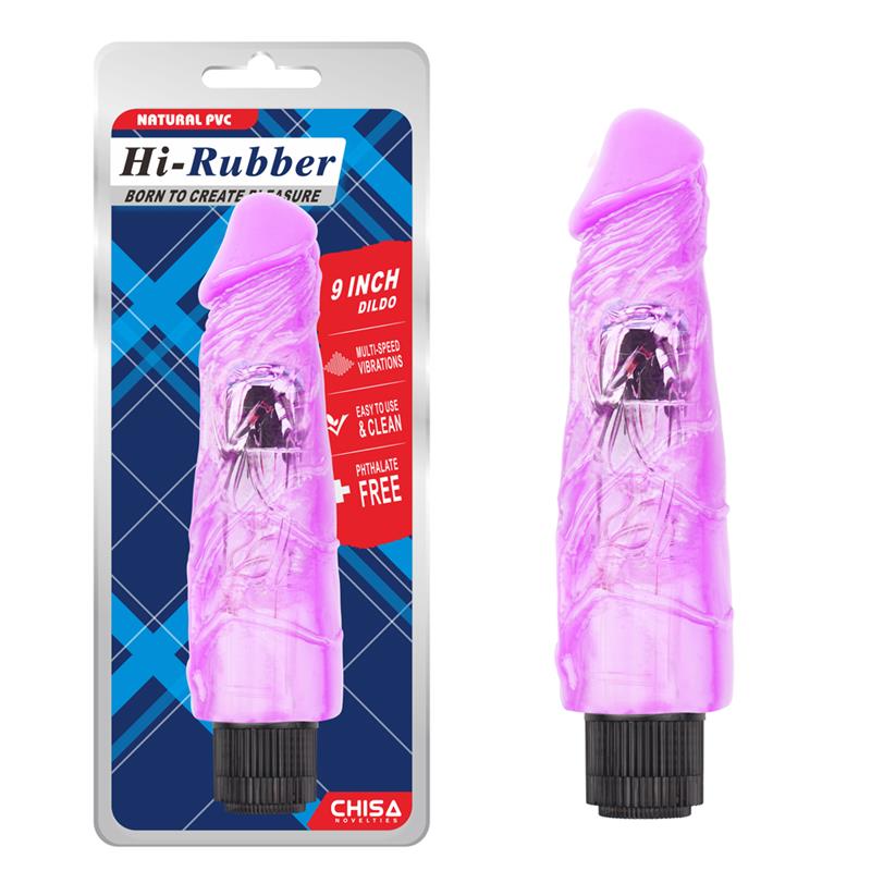 Vibrador Hi Rubber 9 Purpura