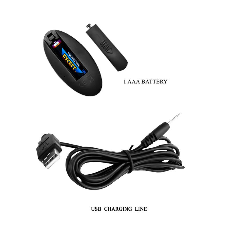 Plug Anal con Vibracion y Rotacion con Control Remoto USB