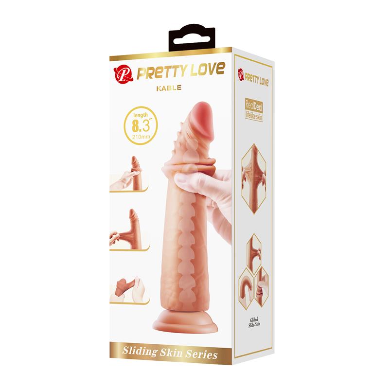 Dildo Piel Deslizante Kable 83 21 cm