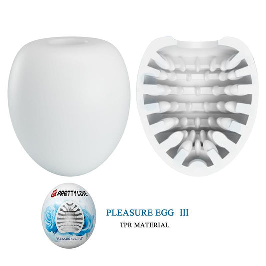 Huevo Masturbador Pleasure Egg III Blanco