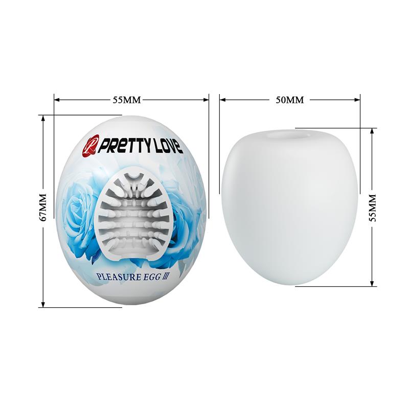 Huevo Masturbador Pleasure Egg III Blanco