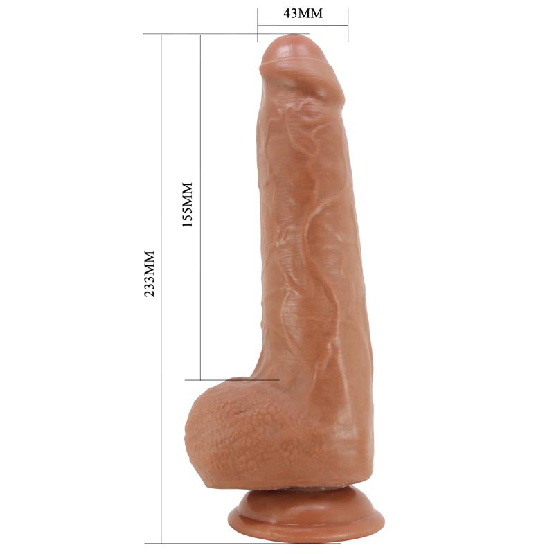 Dildo con Testiculos y Piel Deslizante 233 cm