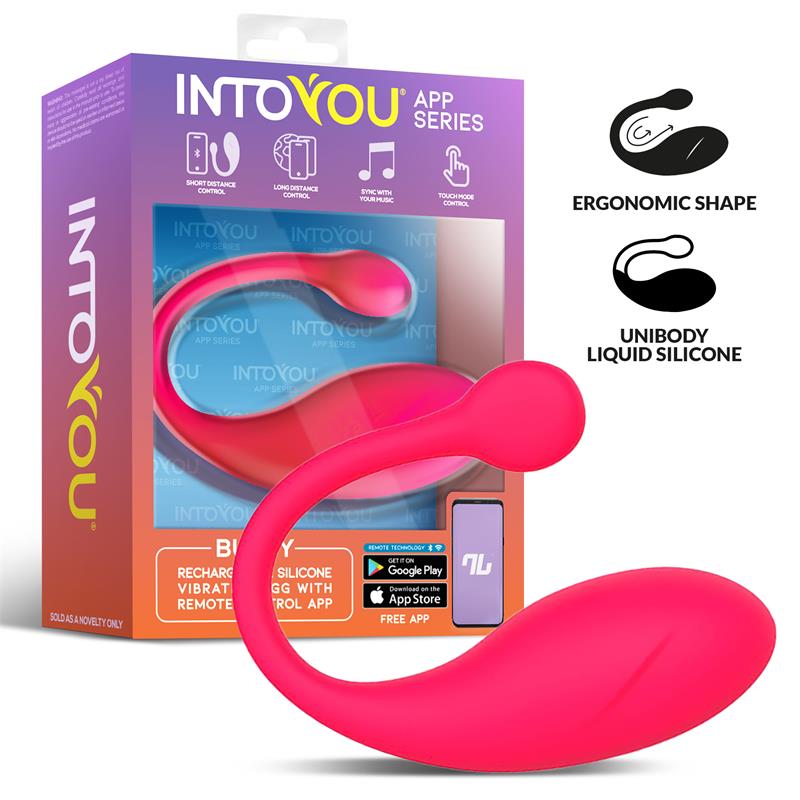 Bulby Huevo Vibrador con APP Rosa Intenso