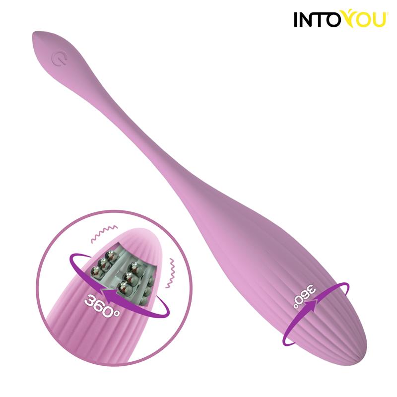 Huevo Vibrador con Bolas Internas con Rotacion y APP USB