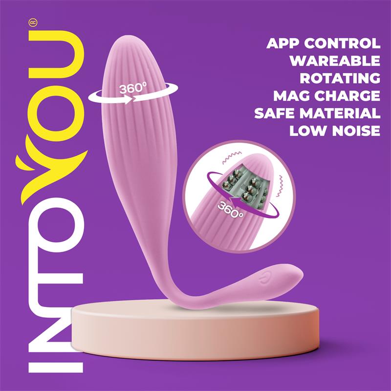 Huevo Vibrador con Bolas Internas con Rotacion y APP USB