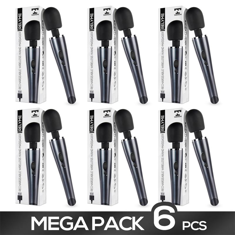 Pack de 6 Relyme Masajeador Silicona Recargable