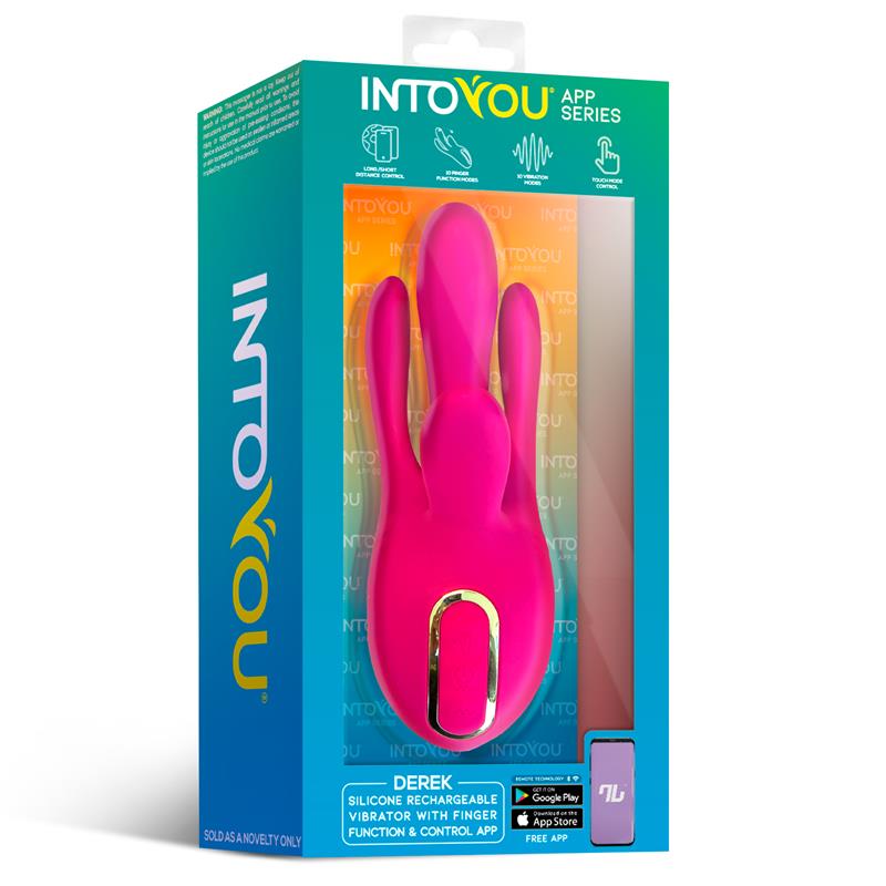 Derek Vibrador con Movimiento Finger 3 Motores y APP