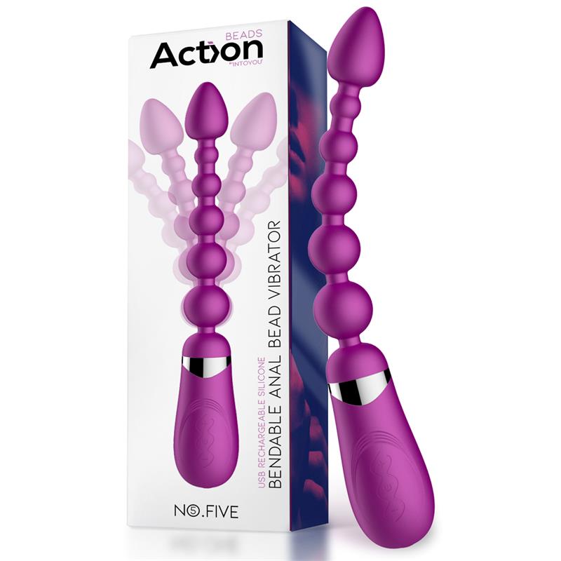 No Five Bolas Anales con Vibracion Flexible USB Silicona