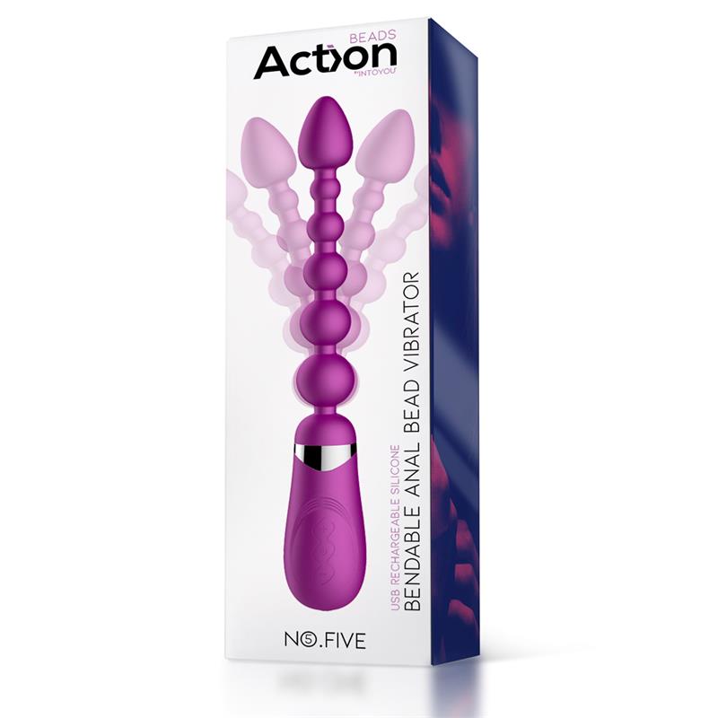 No Five Bolas Anales con Vibracion Flexible USB Silicona