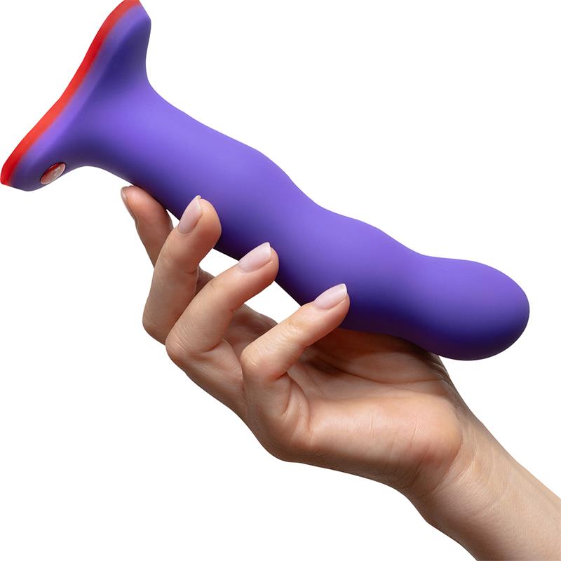 Bouncer Dildo con Bolas Internas Flashy Purple