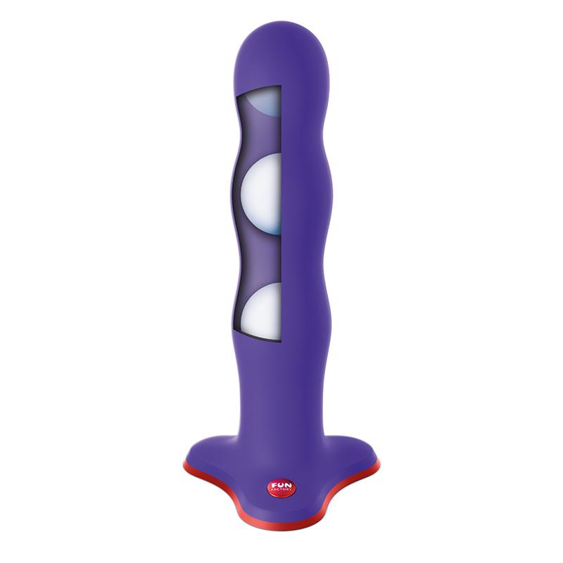 Bouncer Dildo con Bolas Internas Flashy Purple