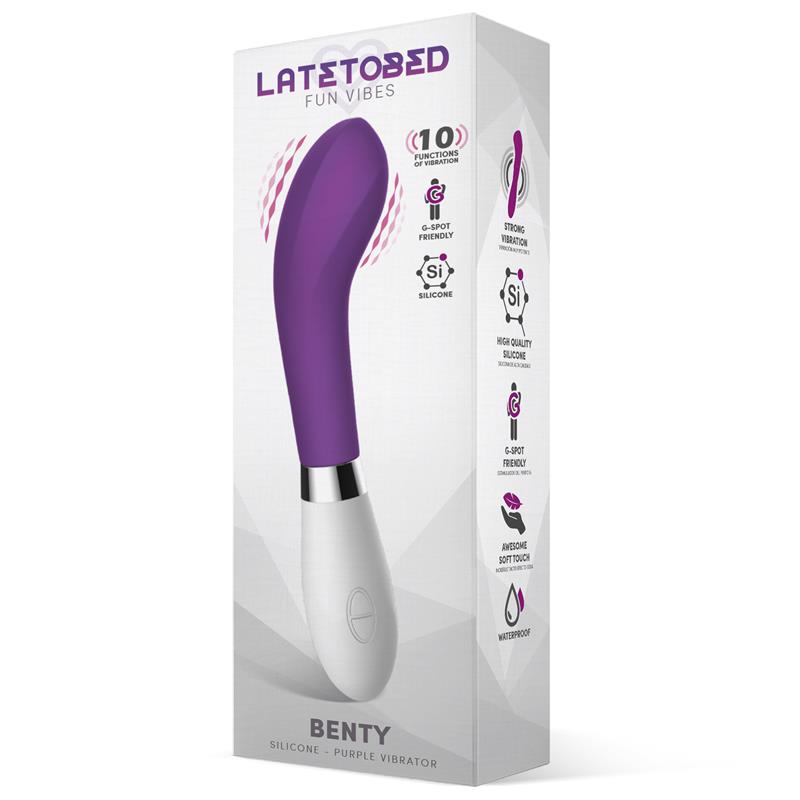 Benty Vibrador Silicona Purpura